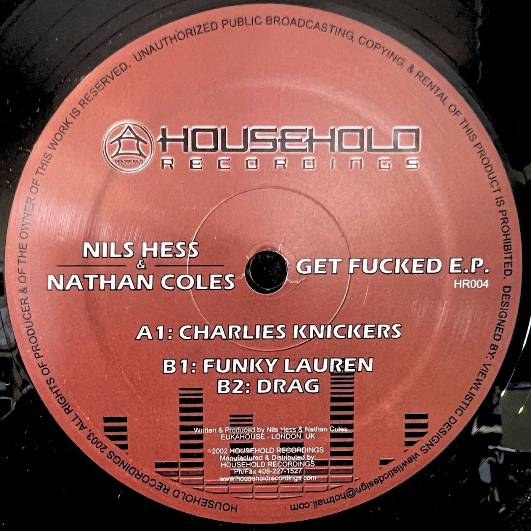 Nils Hess & Nathan Coles – Get Fucked E.P. [Household] HR004