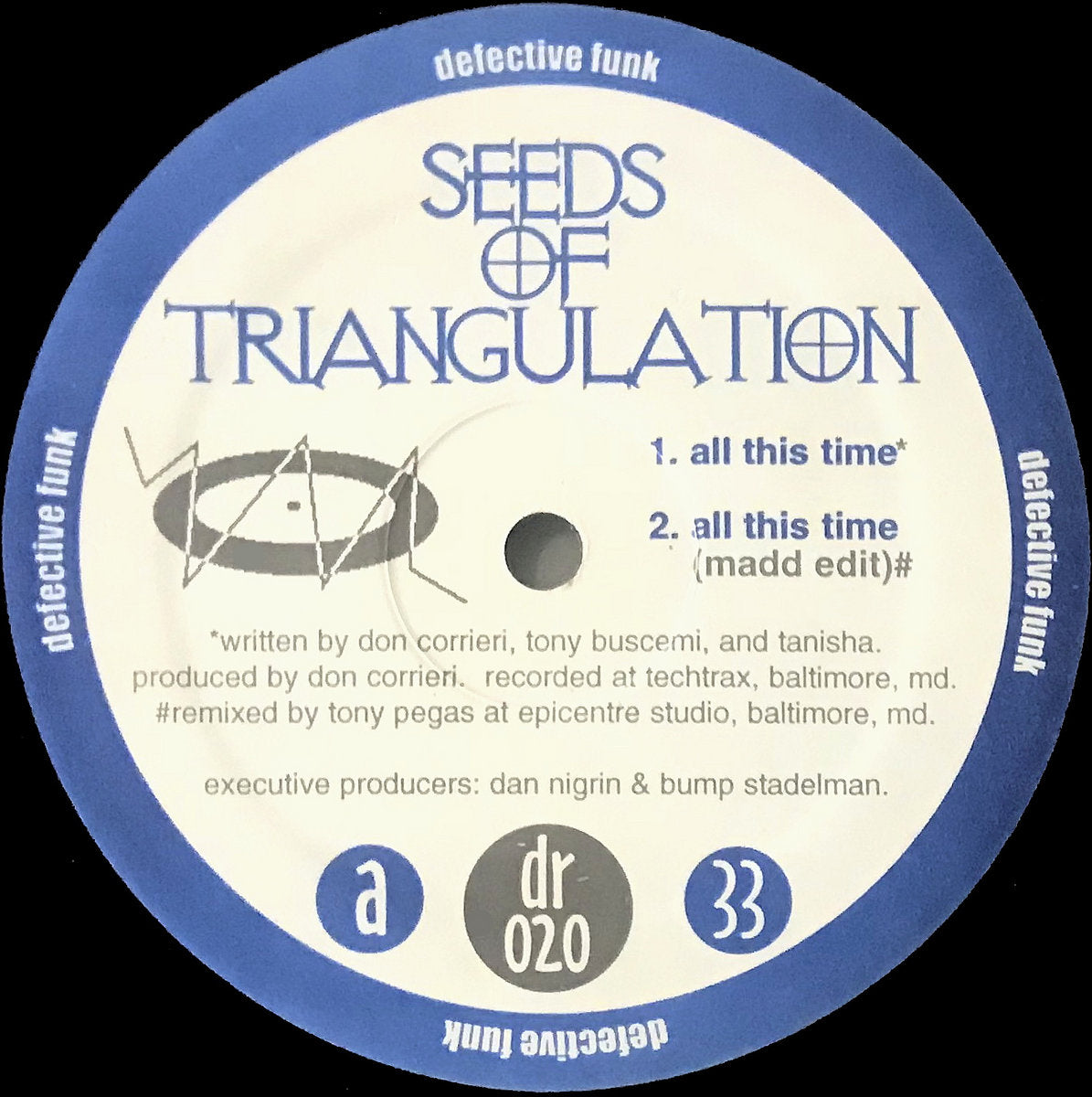 Seeds Of Triangulation ‎– All This Time [Defective Records]  dr 020