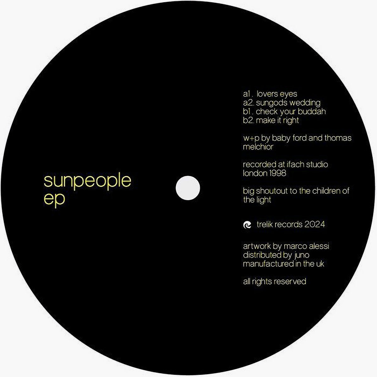 Sunpeople - Sunpeople EP [Trelik] TR09