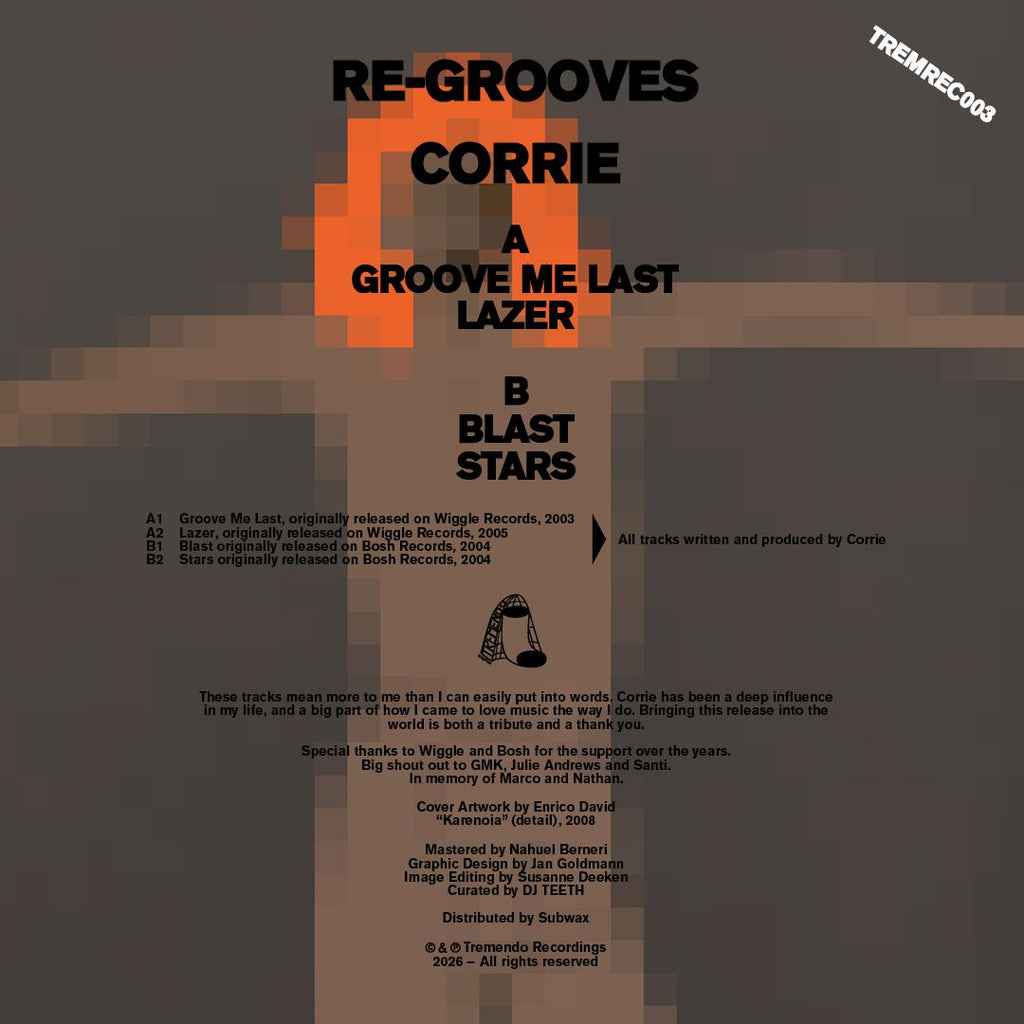 Corrie – Re-Grooves [Tremendo Recordings] TREMREC003