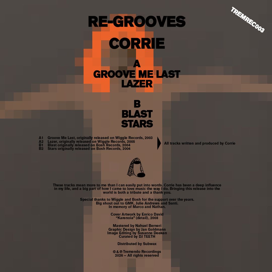 Corrie – Re-Grooves [Tremendo Recordings] TREMREC003