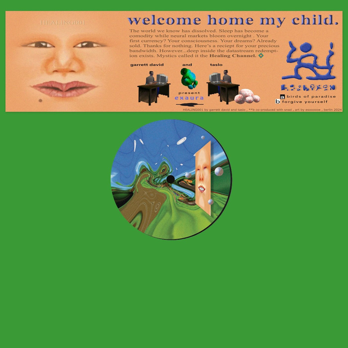 Garrett David & Taslo – Exaura EP [Healing Channel] HEALING001