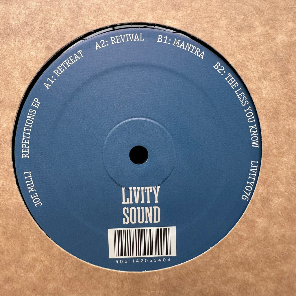Joe Milli - Repetitions EP [Livity Sound] LIVITY076
