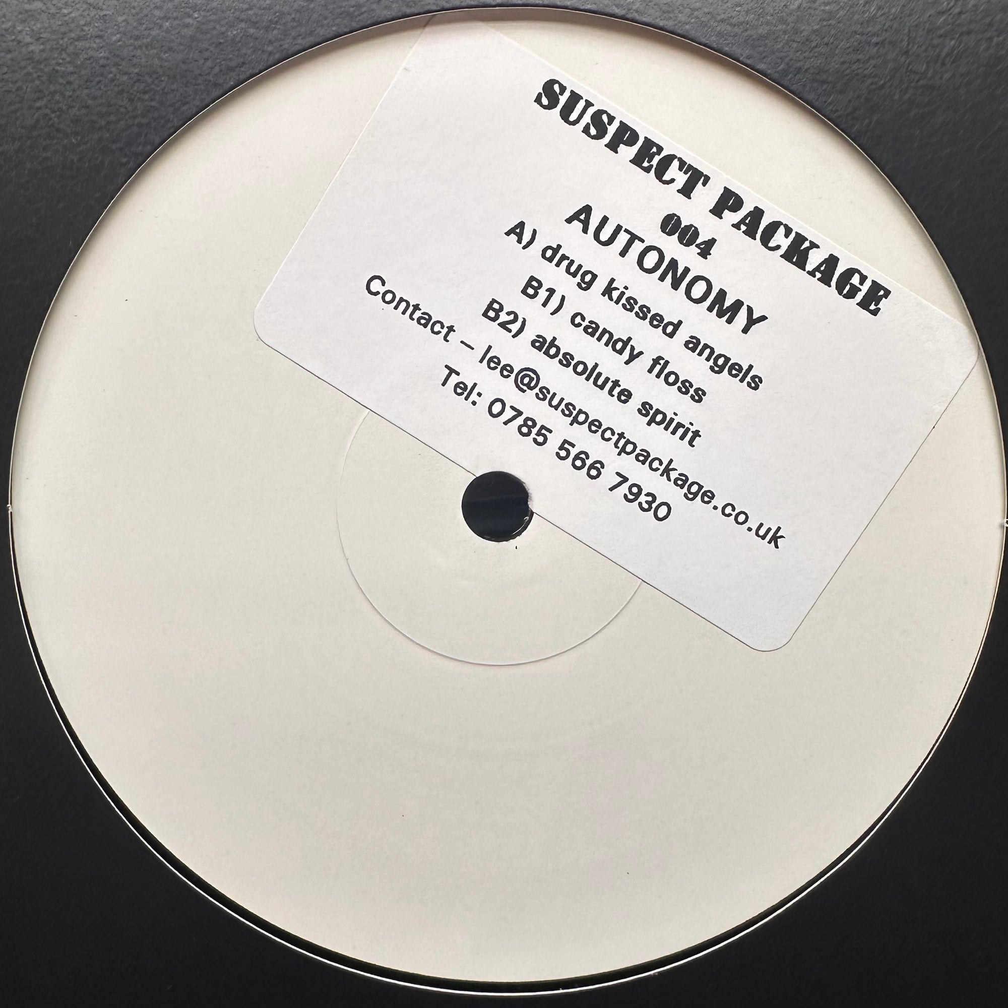 Autonomy – Drug-Kissed Angels [Suspect Package] SUS004 (White Label)