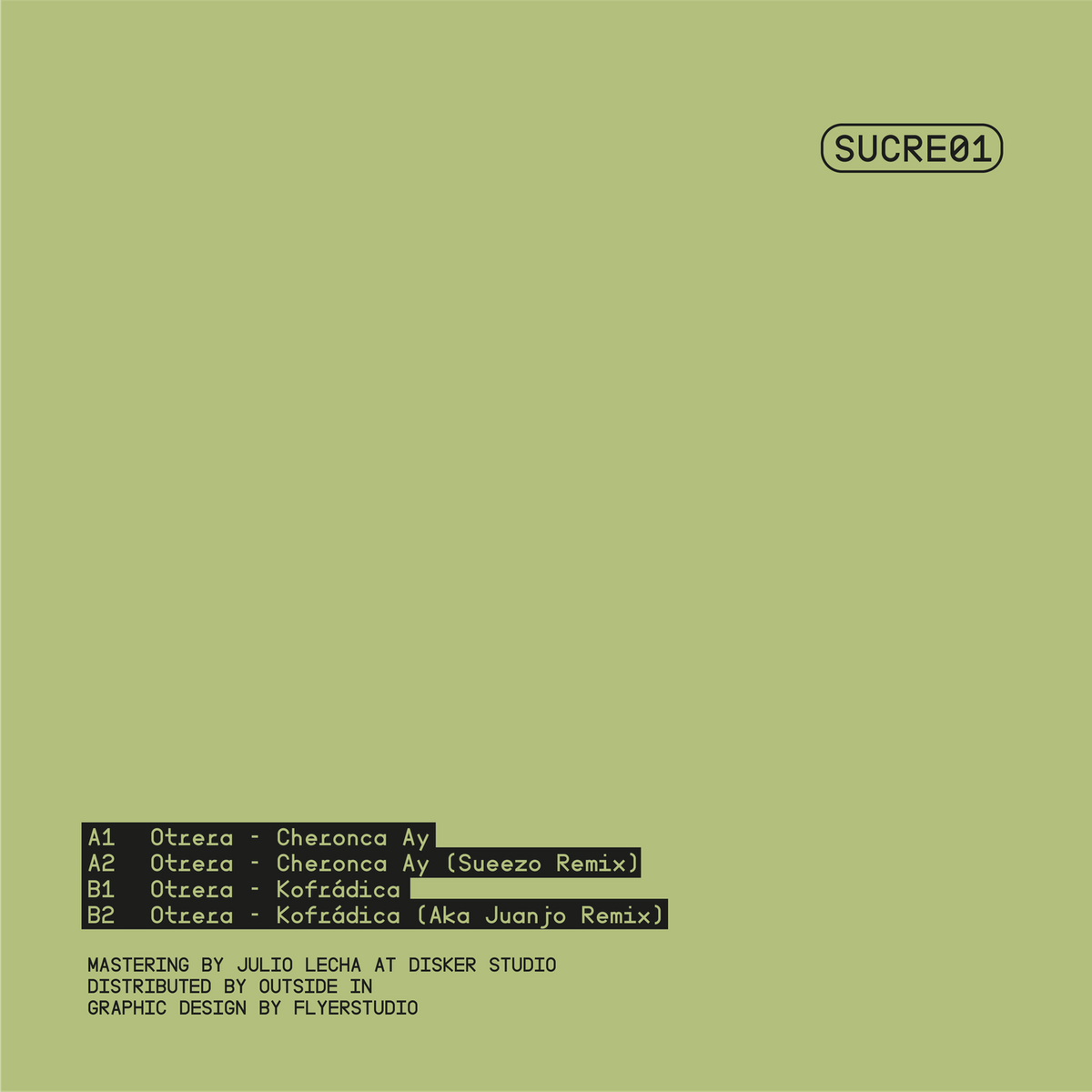 PRE-ORDER: Otrera - Cheronca Ay [Sucre Discos] SUCRE01