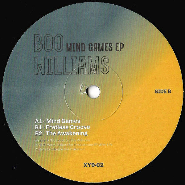 Boo Williams - Mind Games EP [Frequencies Rhythm Life] XY9-02