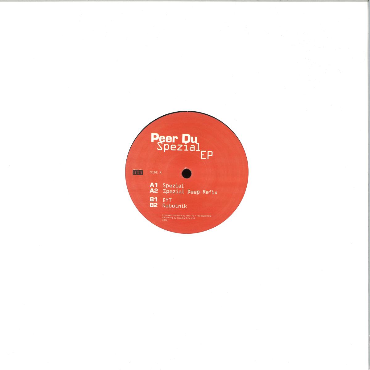 Peer Du – Spezial EP [Zenit - ZNT] ZNT004