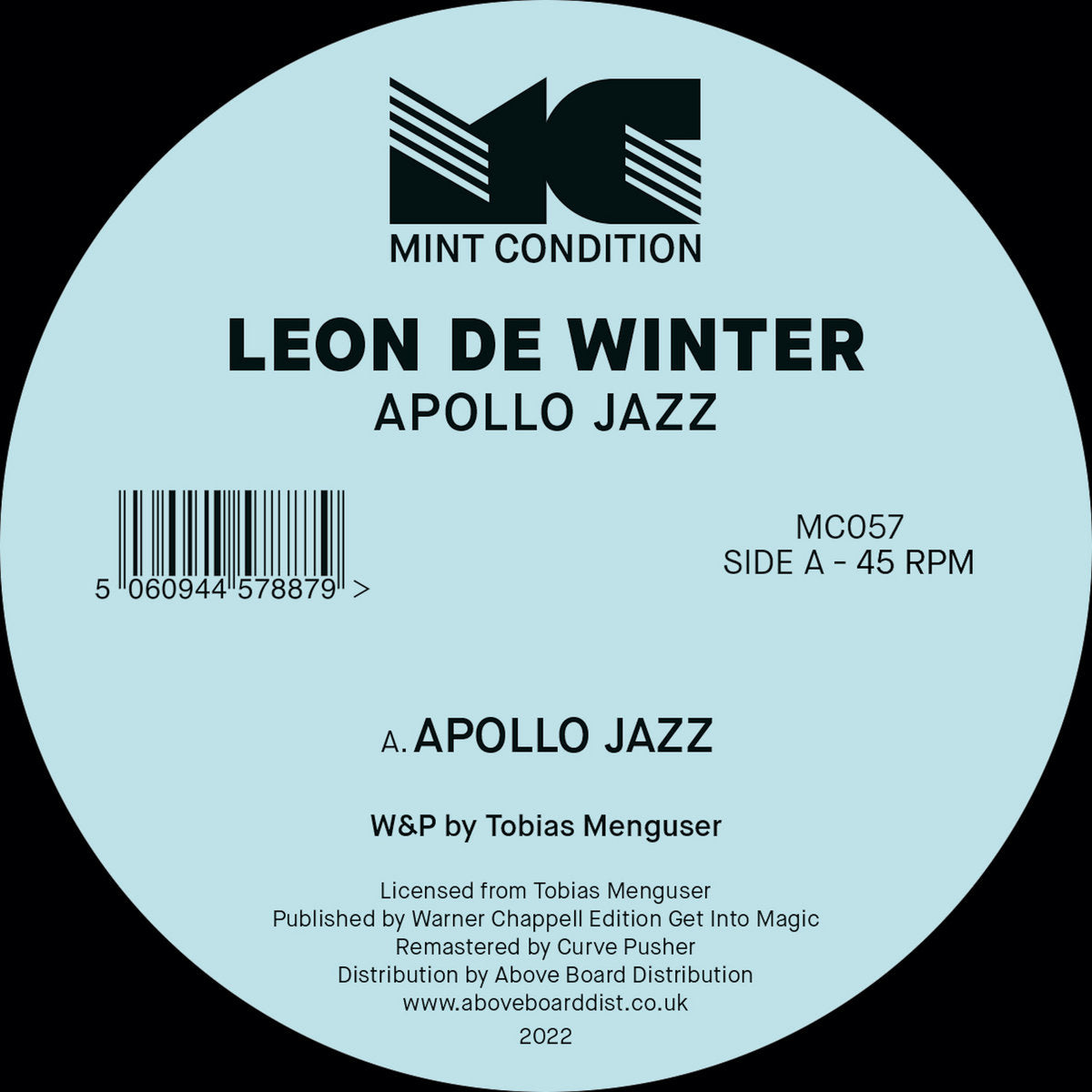 Leon De Winter - Apollo Jazz [Mint Condition] MC057
