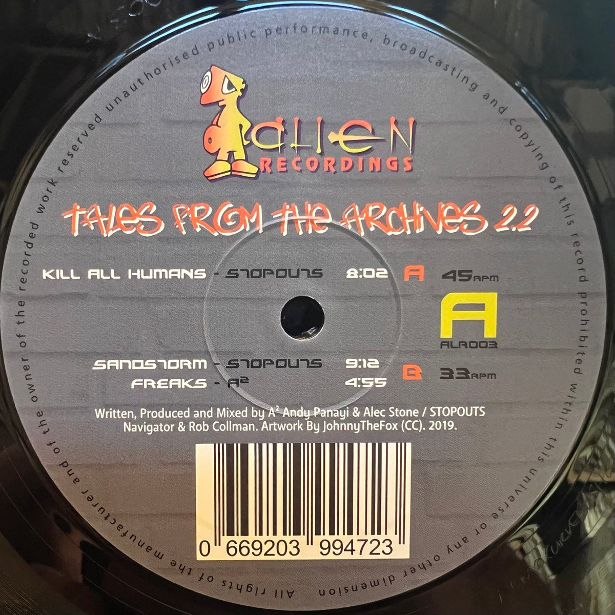 Stopouts, A²  – Tales From The Archives 2.2 [An Alien Recordings] ALR003