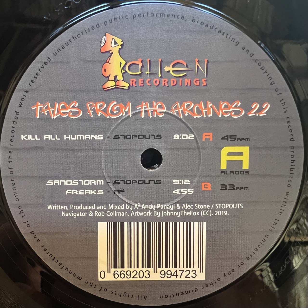 Stopouts, A²  – Tales From The Archives 2.2 [An Alien Recordings] ALR003