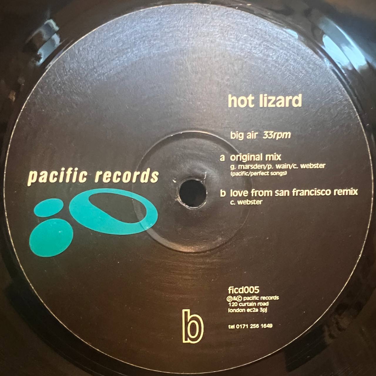 Hot Lizard - Big Air LP [Pacific] ficd005