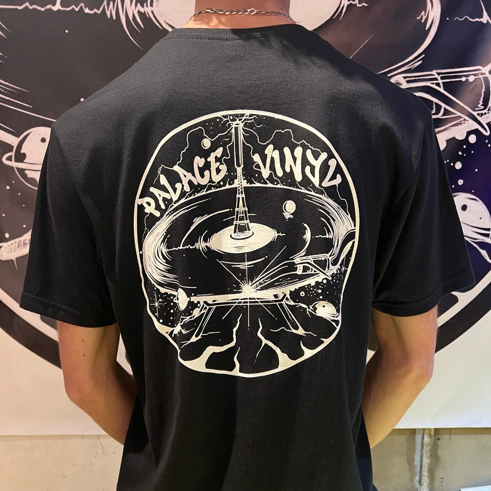 PV T-Shirt [white on black with double logo]