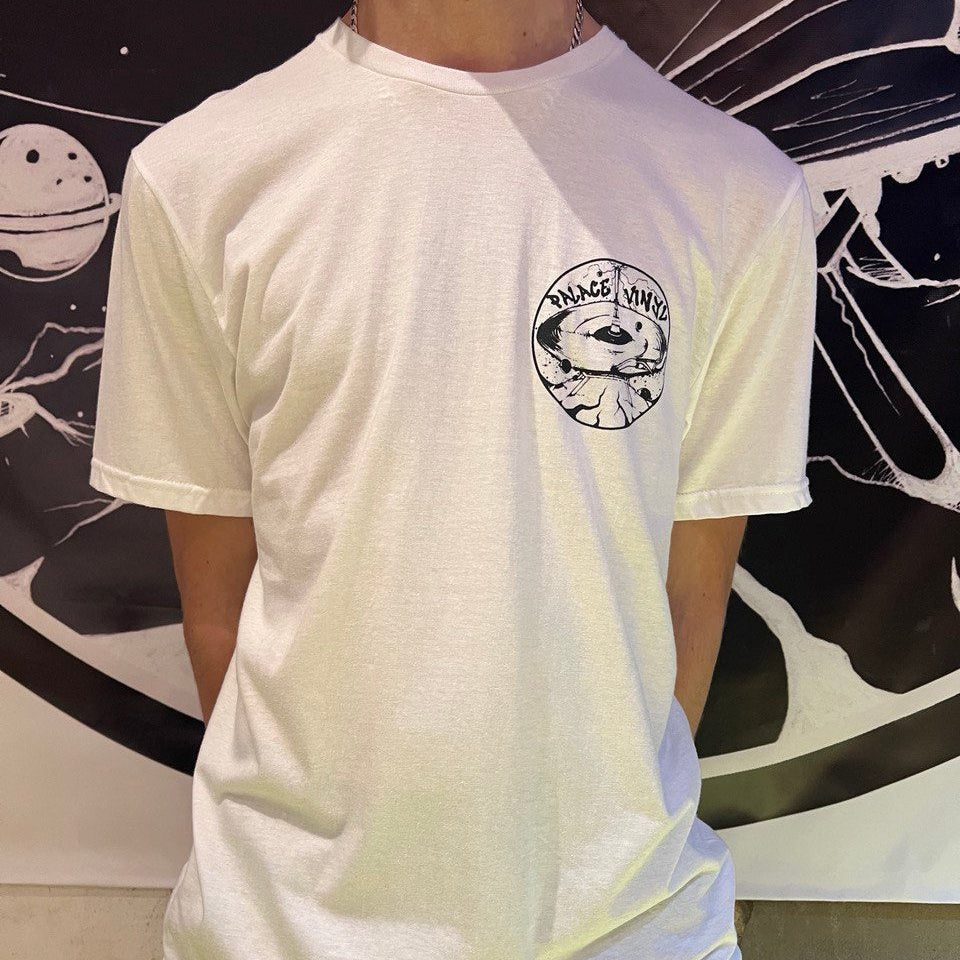 PV T-Shirt [black on white with double logo]
