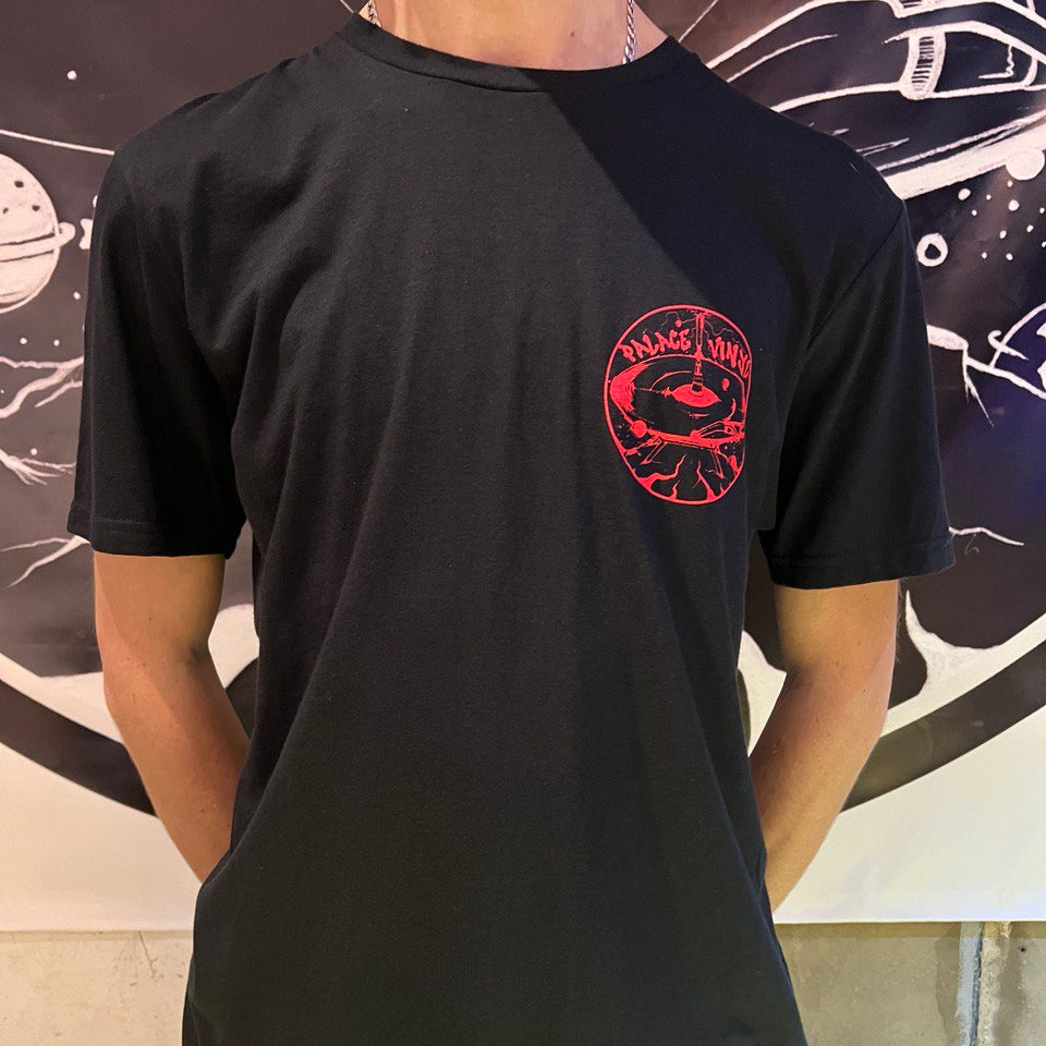 PV T-Shirt [red on black with double logo]