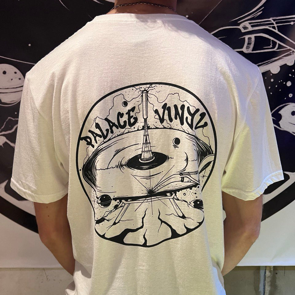 PV T-Shirt [black on white with double logo]