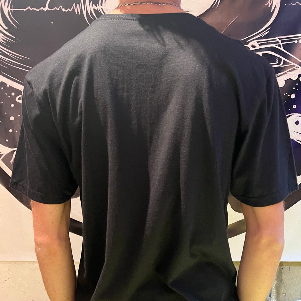 PV T-Shirt [purple on black with single logo]