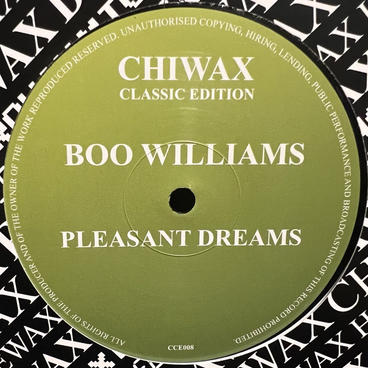 Boo Williams - Pleasant Dreams [CCE008] Chiwax