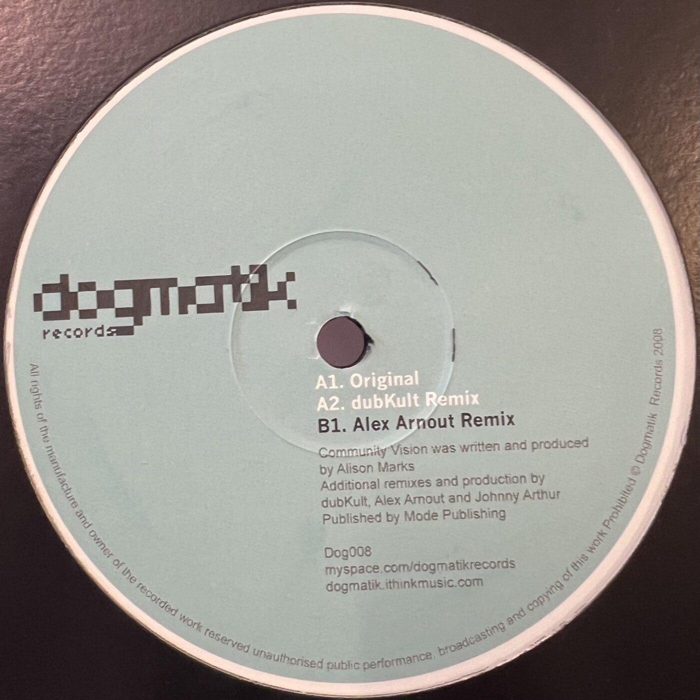Alison Marks - Community Vision EP [Dogmatik] DOG008 